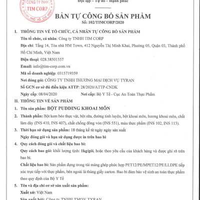 Pudding Khoai môn Déli  - Túi 1Kg