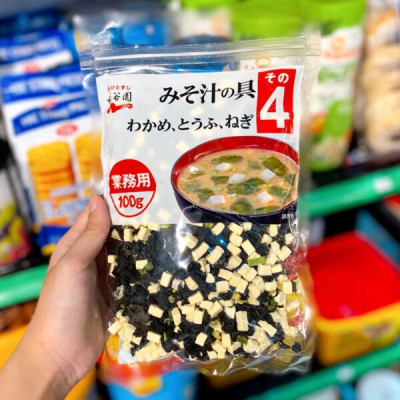 Canh Miso rong biển đậu hũ khô Nagaya Nhật Bản 100g
