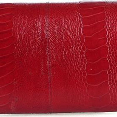 Túi đeo da đà điểu Huy Hoàng da chân màu đỏ HT6422