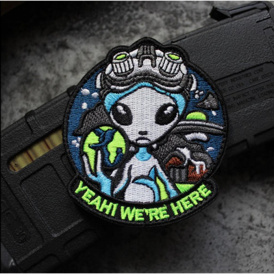 Patch_velcro người ngoài hành tinh dán quần áo_ba lô túi xách