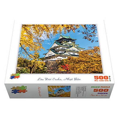 Bộ tranh xếp hình cao cấp 500 mảnh ghép – Lâu Đài Osaka, Nhật Bản (40x50cm)