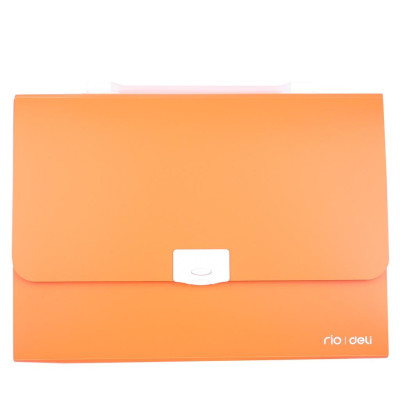 Cặp A4 Nhựa 6 Ngăn Đựng Tài Liệu Phân Trang Deli - Lưu Trữ Tài Liệu Phù Hợp Học Sinh Văn Phòng - 38125