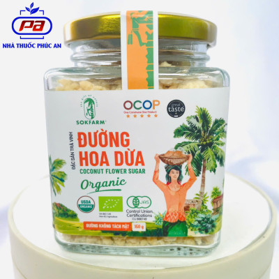 Nước tương mật hoa dừa Sokfarm 200ml - 1L nước tương ít mặn không đậu nành không chất bảo quản