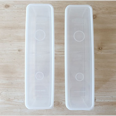 Combo hộp đựng đũa thìa, mỳ ống cất gọn có nắp đậy Sanada 1.3L hàng Made in Japan