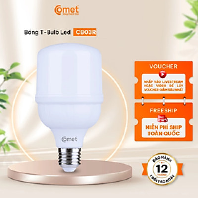 Bóng đèn Led Bulb Comet ReBel CB03R206 20W ánh sáng trắng công suất lớn tiết kiệm điện