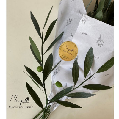 Cành OLIU hoa giấy handmade Maypaperflower - hoa giấy nghệ thuật, trang trí nhà cửa, văn phòng