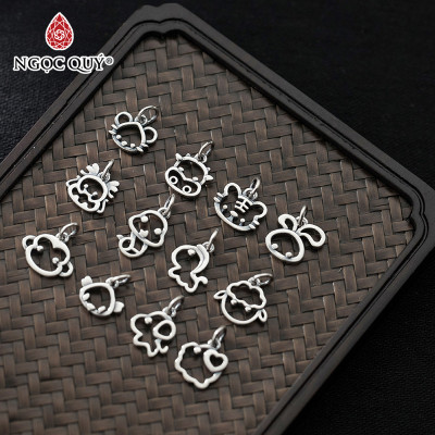 Charm treo 12 con giáp ngộ nghĩnh - Ngọc Quý Gemstones
