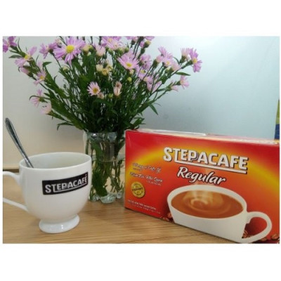 STEPPACAFE-Cà phê hoà tan sữa Regular 3in1 (Hộp 21 gói x 16g)