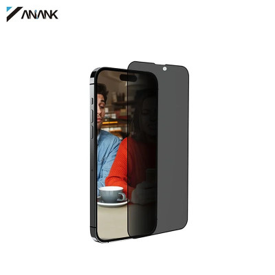Kính cường lực chống nhìn trộm dành cho iPhone 16, iPhone 16 Pro, iPhone 16 Plus, iPhone 16 Pro Max hiệu ANANK Privacy chống vỡ, chống xước cao cấp - Hàng chính hãng
