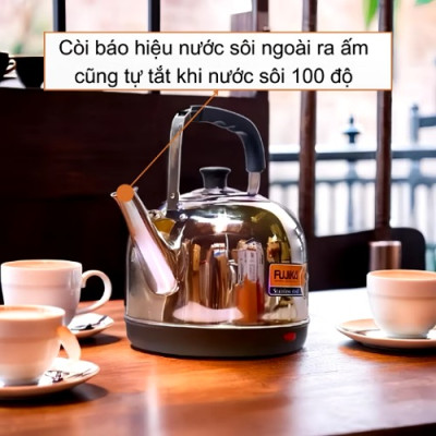 [mẫu mới] Siêu điện đun nước siêu tốc 5L Fujika tự ngắt khi sôi hàng chính hãng bảo hành 12 tháng