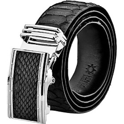 Thắt Lưng Nam Da Trăn VIP Huy Hoàng HT4322 - Đen