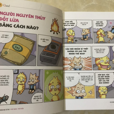 Combo 5 Cuốn: Quiz! Khoa Học Kì Thú (Tái Bản 2021): Núi lửa Động đất, Phát minh Phát kiến, Thế giới huyền bí, Thời tiết Môi trường, Vũ trụ