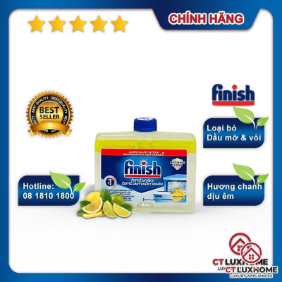 Dung dịch vệ sinh máy rửa bát Finish hương chanh 250ml 