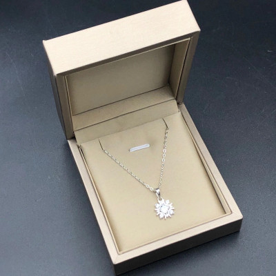 Dây Chuyền Vòng Cổ Nữ Hoa Đính Đá Lấp Lánh BẠC HIỂU MINH DMD472S