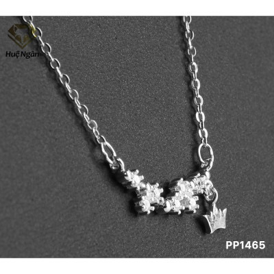 Dây chuyền bạc Ý 925 Huệ Ngân - Nhành hoa PP1465