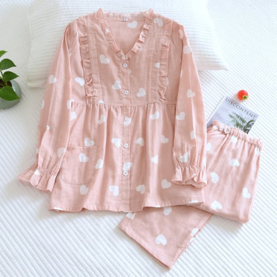 Bộ Pyjama bầu và sau sinh thô đũi Azuno AZ55 Có Thiết Kế Cho con Bú Mặc Mùa Hè Cực Mát