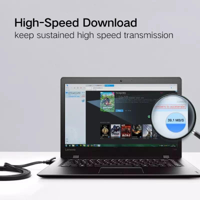 Ugreen UG11235NW104TK 1M màu Đen Cáp mạng LAN CAT6 UPT cáp dẹp - HÀNG CHÍNH HÃNG