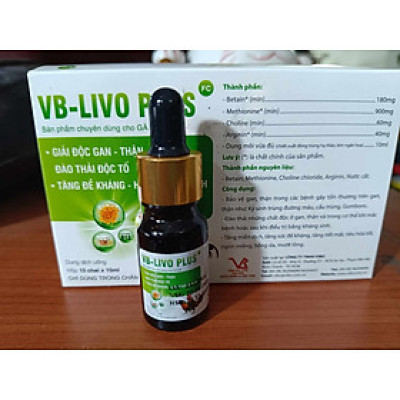 1 lọ LB-LIVO PLUS giải độc gan tăng sức đề kháng cho chim, vẹt, yến phụng