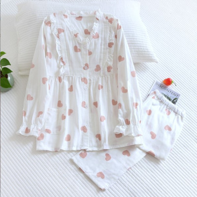 Bộ Pyjama bầu và sau sinh thô đũi Azuno AZ55 Có Thiết Kế Cho con Bú Mặc Mùa Hè Cực Mát