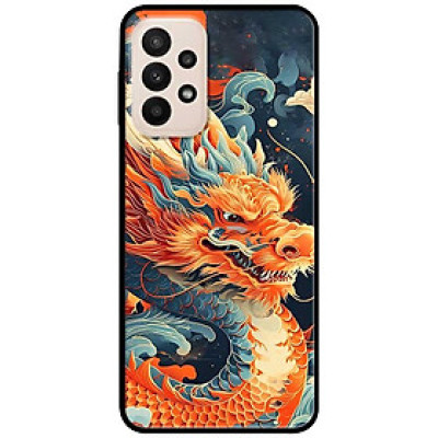 Ốp lưng cho Samsung A13 4G - Samsung A13 5G - Samsung A33 5G - Samsung A53 - A12 - A22 4G - F12 - M12 - Rồng Cam Xanh - Hàng Chính Hãng