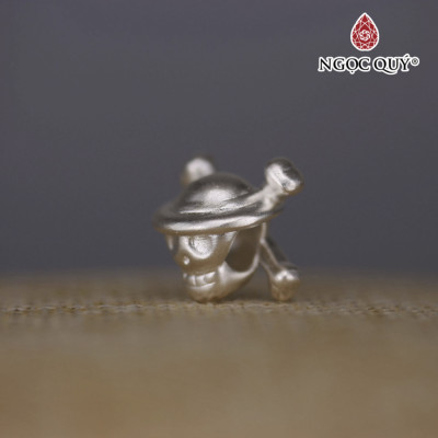 Charm bạc hình biểu tượng băng hải tặc mũ rơm - Ngọc Quý Gemstones