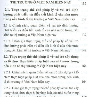 Thể Chế Pháp Lý Về Vai Trò Của Nhà Nước Trong Nền Kinh Tế Thị Trường Ở Nước Ta Hiện Nay - Một Số Vấn Đề Lý Luận Và Thực Tiễn (Sách Chuyên Khảo)