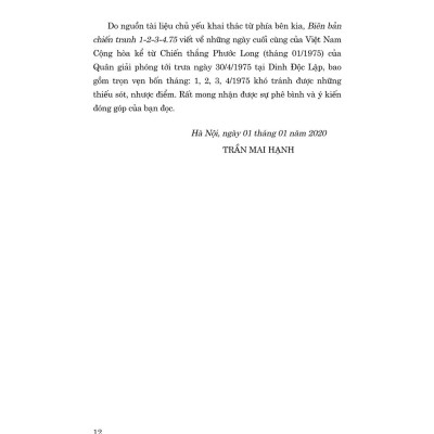 Biên bản chiến tranh 1-2-3-4.75 (Xuất bản lần thứ sáu) bản in 2025