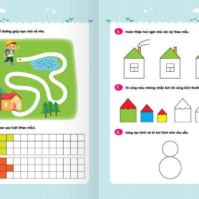 Sách - Trò chơi Toán Học 1 - Rèn luyện Tư Duy (3 - 6 tuổi)