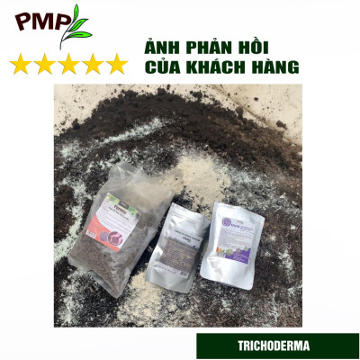 Nấm Trichoderma PMP Nấm Đối Kháng Phòng Thối Rễ, Ủ Phân Hữu Cơ Từ Rác Thải Hữu Cơ 200g