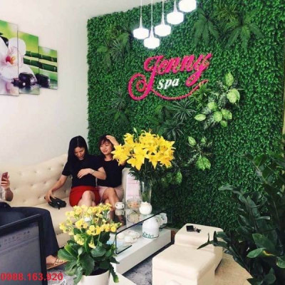 Thảm cỏ xoong, tai chuột giả - Kích thước 40 x 60 cm - Cây giả, hoa lụa Decor trang trí nhà cửa