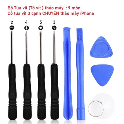Bộ Tua Vít Sửa Chữa Đa Năng 9 Món Cao Cấp Chất Liệu Siêu Bền Thiết Kế Gọn Nhẹ Tinh Tế Bộ dụng cụ Chuyên sửa chữa điện thoại / máy tính bảng / máy tính xách tay Laptop Thiết Bị Điện Tử