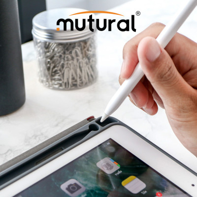 Bao da Ipad Air 10.5 inch 2019 (New) Hiệu Mutural Có Khe Để Bút Cảm Ứng - Đen - Hàng nhập khẩu