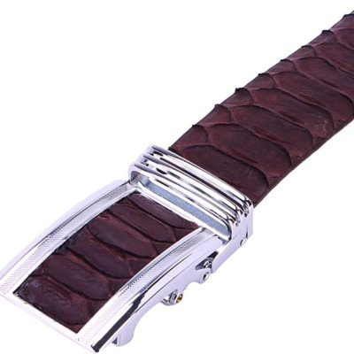 Thắt Lưng Nam Da Trăn VIP Bản Lớn Huy Hoàng HT4342 - Nâu