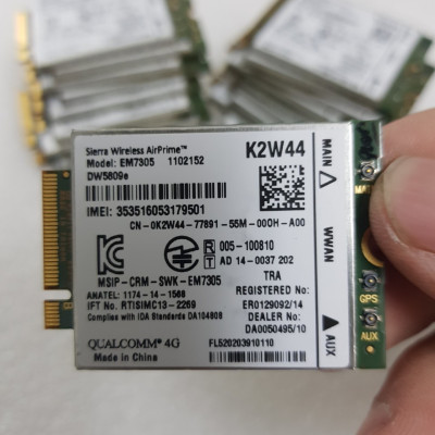 Card WWAN 4G Sierra Dell DW5809e - EM7305 K2W44 Support Dell E7250, E7350, E7450, E7550 - Hàng nhập khẩu