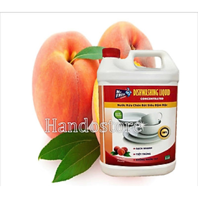 Nước rửa chén siêu đậm đặc Mr.Fresh 5L-công nghệ Hàn Quốc ( hương Đào )