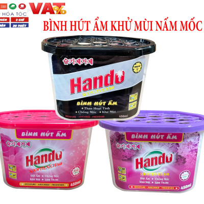 Bình hút ẩm khử mùi chống mốc than hoạt tính Hando 450ml