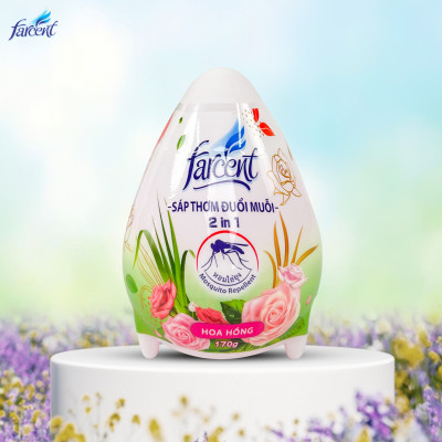 Thùng 12 Sáp thơm phòng đuổi muỗi, khử mùi hôi Farcent 170g chính hãng (5 hương thơm lựa chọn)