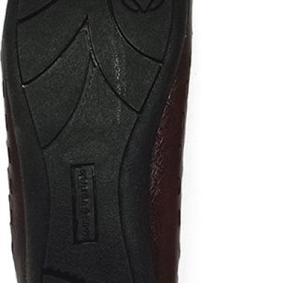 Giày nữ hoa văn Huy Hoàng da bò màu nâu đất HT7949