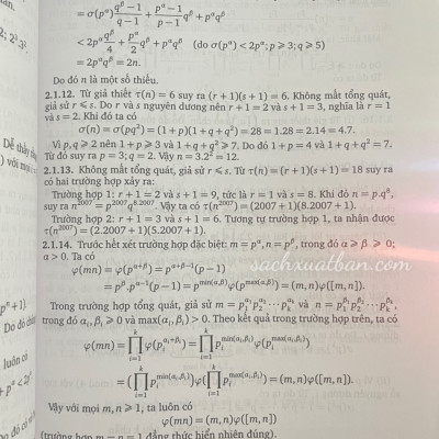 Sách Cơ sở Lí thuyết số và Đa thức