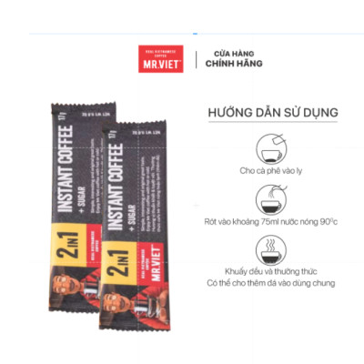 Cà Phê Hoà Tan Mr.Việt - 2 trong 1 Instant Coffee