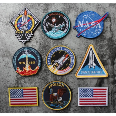 Patch vải velcro NASA dán ba lô, nón , quần áo , túi xách