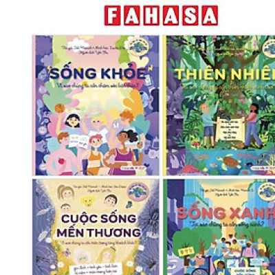 Sách - Bộ Sách Xây Dựng Lối Sống Tích Cực - Sống Xanh + Sống Khỏe + Cuộc Sống Mến Thương + Thiên Nhiên (Bộ 4 Cuốn)