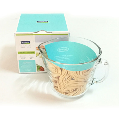 Cốc thủy tinh có vạch chia Hàn Quốc GL1475 dung tích 500ml - Để được trong lò vi sóng