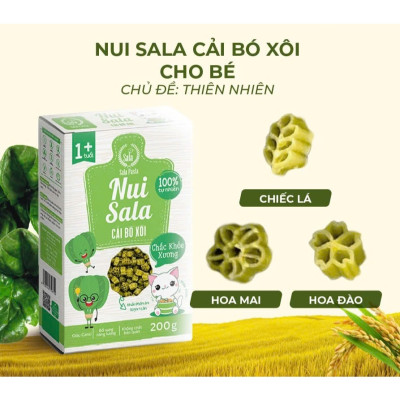 Nui Hữu Cơ Ngôi Sao Ăn Dặm Giàu Vi Chất Cho Bé Yêu Chuẩn Chính Hãng Hộp 200gr Sala