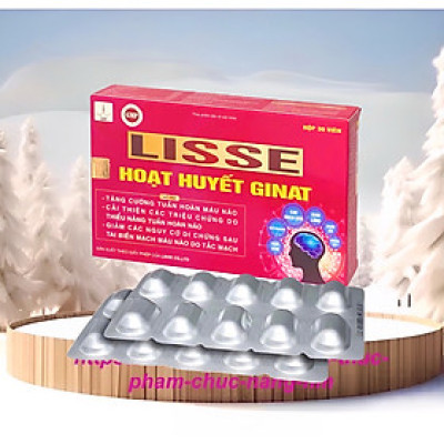 ￼Lisse hoạt huyết Ginat   - Hộp 30 viên- Tăng Cường Tuần Hoàn Máu