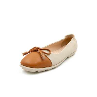 Giày Búp Bê Phối Nơ Da Micro Siêu Nhẹ TMW32302