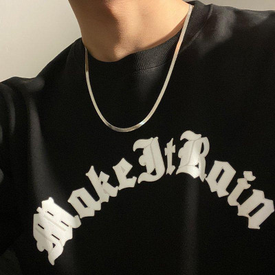 Vòng Cổ Nam -  nam nữ titan cao cấp sang trọng thép không gỉ mì trangsucpt kích cỡ 4mm PTDCNA43