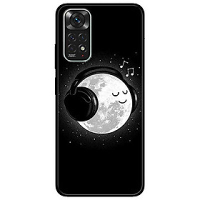 Ốp lưng dành cho Xiaomi Redmi Note 11 4G - Mặt Trăng Nghe Nhạc