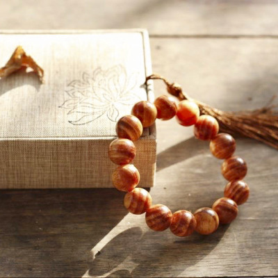 Vòng gỗ Huyết Long thấu quang (Đủ size) BH652 - Trừ tà, Giảm tai ương, Mang lại may mắn