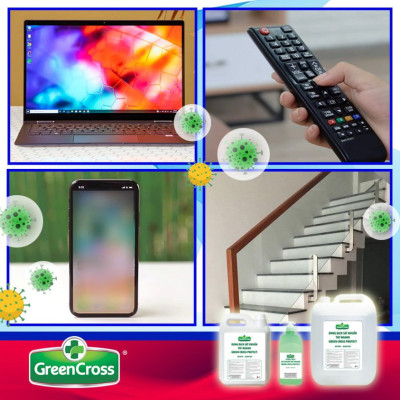Combo Nước rửa tay kháng khuẩn vượt trội Green Cross Total Protect Dạng Xịt 300ml